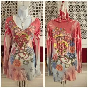 How Cute Y2K Hoodie Rhinestone Dress